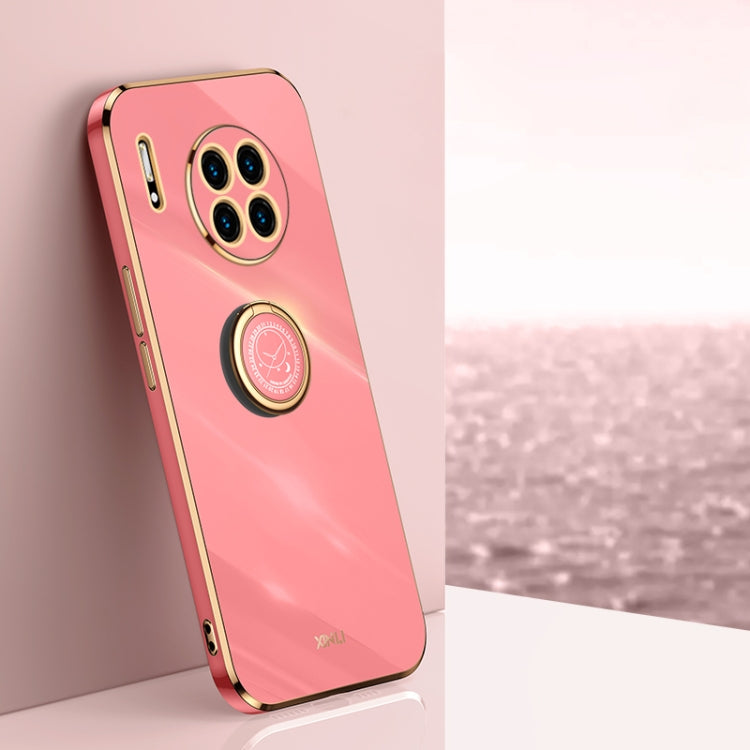 XINLI Straight Edge 6D Electroplate TPU Phone Case with Ring Holder, For Huawei Mate 30, For Huawei Mate 30 Pro, For Huawei Mate 40