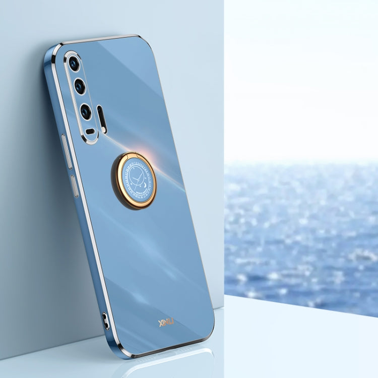 XINLI Straight Edge 6D Electroplate TPU Phone Case with Ring Holder, For Honor 20 Pro, For Honor 20 Lite, For Honor 30