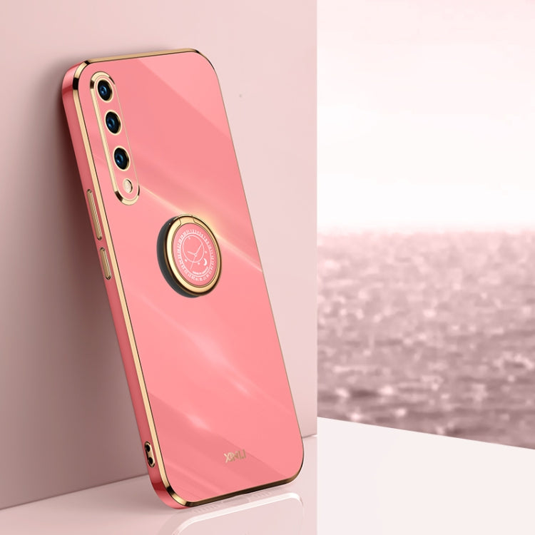 XINLI Straight Edge 6D Electroplate TPU Phone Case with Ring Holder, For Honor 20 Pro, For Honor 20 Lite, For Honor 30