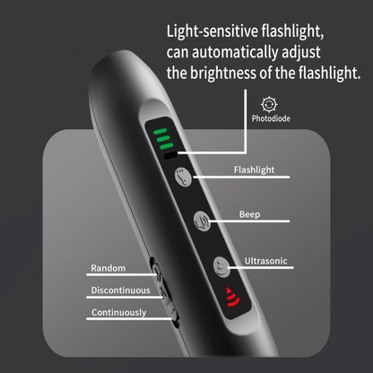Tsattine N10 Ultrasonic Dog Repeller with LED Electricity Display & Flashlight, N10
