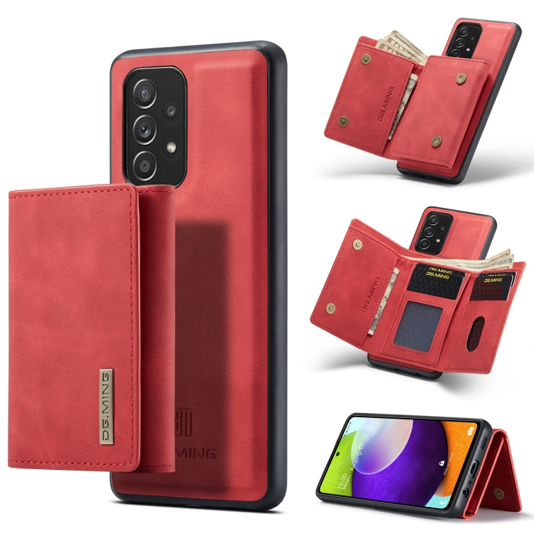 DG.MING M1 Series 3-Fold Multi Card Wallet + Magnetic Back Cover Shockproof Case with Holder Function, For Samsung Galaxy A52 5G / 4G, For Samsung Galaxy A72 5G / 4G, For Samsung Galaxy Note20, For Samsung Galaxy S20 FE