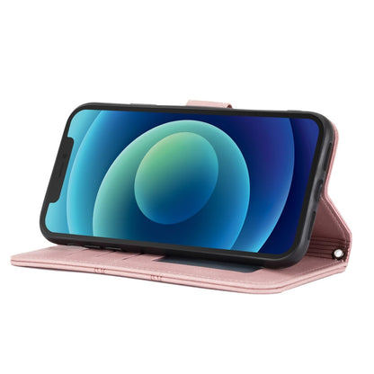 Embossed Striped Magnetic Buckle PU + TPU Horizontal Flip Leather Case with Holder & Card Slot & Wallet & Photo Frame & Sling, For iPhone 11 Pro Max, For iPhone XS / X, For iPhone XS Max, For iPhone XR