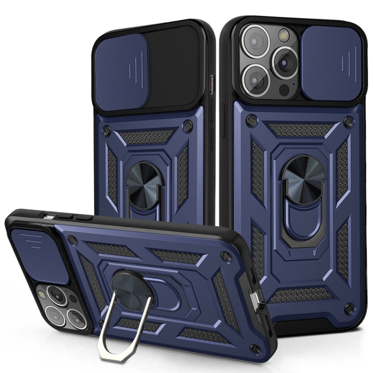 Sliding Camera Cover Design TPU+PC Protective Case, For iPhone 13 Pro Max
