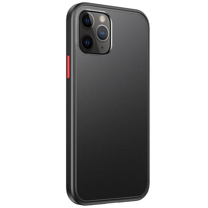 Skin Feel Frosted PC + TPU Shockproof Case with Color Button, For iPhone 12 mini, For iPhone 12 / 12 Pro, For iPhone 12 Pro Max