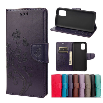 Butterfly Flower Pattern Horizontal Flip Leather Case with Holder & Card Slots & Wallet, For Samsung Galaxy A03s 164mm, For iPhone 13 mini, For iPhone 13