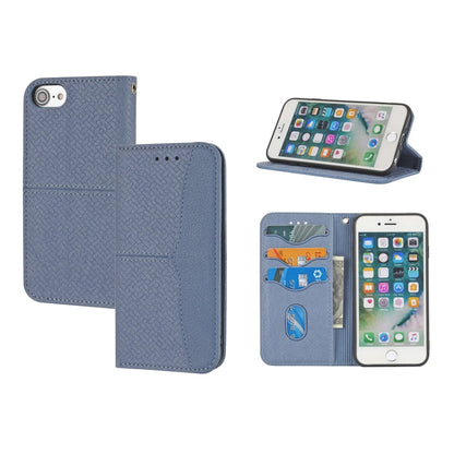 Woven Texture Stitching Magnetic Horizontal Flip PU Leather Case with Holder & Card Slots & Wallet & Lanyard, For iPhone 13 Pro, For iPhone 13 Pro Max, For iPhone SE 2022 / SE 2020 / 8 / 7, For iPhone XR