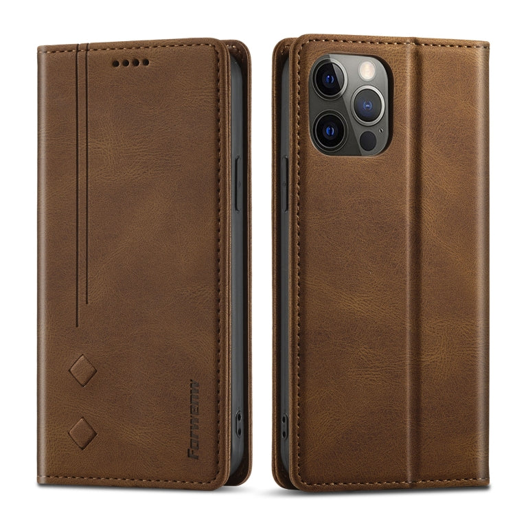 Forwenw F2 Series Magnetic Horizontal Flip Leather Case with Holder & Card Slots & Wallet, For iPhone 8 Plus / 7 Plus, For iPhone 11 Pro, For iPhone 11 Pro Max, For iPhone 12 mini, For iPhone 12 / 12 Pro, For iPhone 12 Pro Max