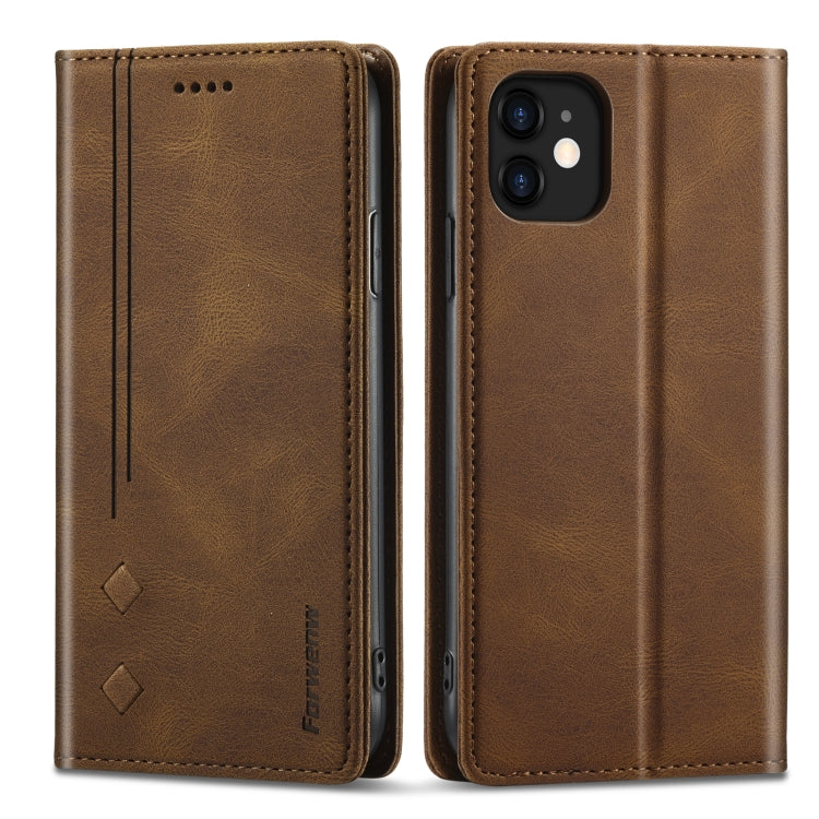 Forwenw F2 Series Magnetic Horizontal Flip Leather Case with Holder & Card Slots & Wallet, For iPhone 8 Plus / 7 Plus, For iPhone 11 Pro, For iPhone 11 Pro Max, For iPhone 12 mini, For iPhone 12 / 12 Pro, For iPhone 12 Pro Max