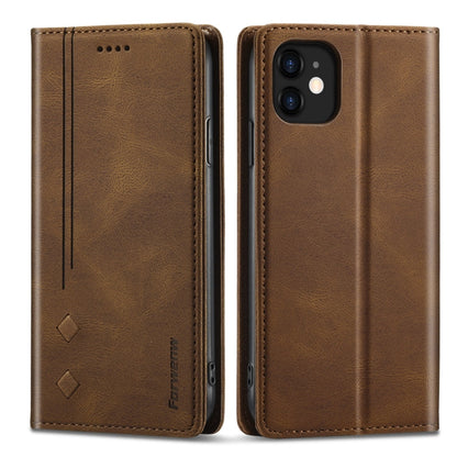 Forwenw F2 Series Magnetic Horizontal Flip Leather Case with Holder & Card Slots & Wallet, For iPhone 8 Plus / 7 Plus, For iPhone 11 Pro, For iPhone 11 Pro Max, For iPhone 12 mini, For iPhone 12 / 12 Pro, For iPhone 12 Pro Max