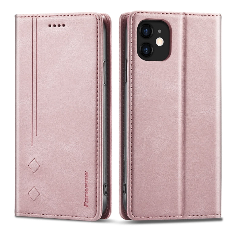 Forwenw F2 Series Magnetic Horizontal Flip Leather Case with Holder & Card Slots & Wallet, For iPhone 8 Plus / 7 Plus, For iPhone 11 Pro, For iPhone 11 Pro Max, For iPhone 12 mini, For iPhone 12 / 12 Pro, For iPhone 12 Pro Max