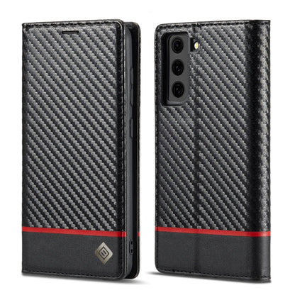 LC.IMEEKE Carbon Fiber PU + TPU Horizontal Flip Leather Case with Holder & Card Slot & Wallet, For Samsung Galaxy S10, For Samsung Galaxy S10+, For Samsung Galaxy S20, For Samsung Galaxy S20+, For Samsung Galaxy S20 FE, For Samsung Galaxy S21 5G       ...