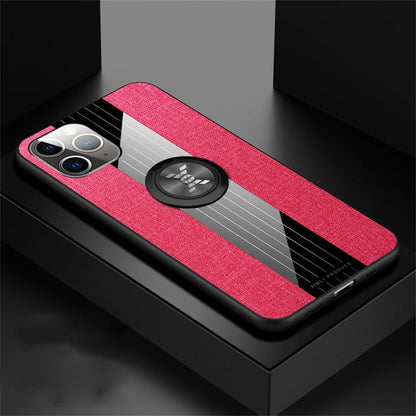 XINLI Stitching Cloth Textue Shockproof TPU Protective Case with Ring Holder, For iPhone 11, For iPhone 11 Pro, For iPhone 11 Pro Max