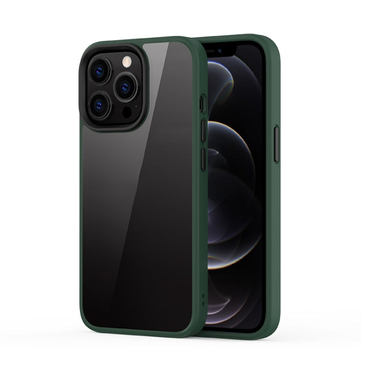 Ming Shield Hybrid Frosted Transparent PC + TPU Scratchproof Shockproof Case, For iPhone 13 Pro Max