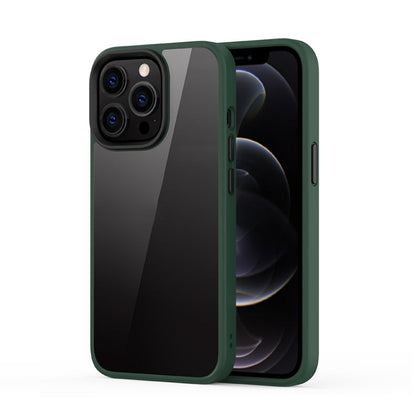 Ming Shield Hybrid Frosted Transparent PC + TPU Scratchproof Shockproof Case, For iPhone 13 Pro Max