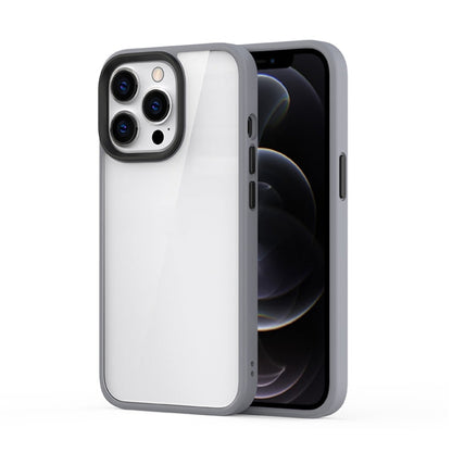Ming Shield Hybrid Frosted Transparent PC + TPU Scratchproof Shockproof Case, For iPhone 13 Pro Max