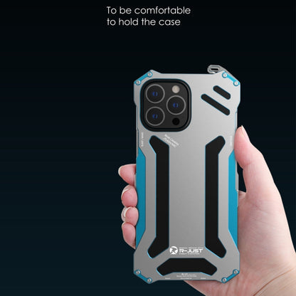 R-JUST Shockproof Armor Metal Protective Case, For iPhone 13 Pro, For iPhone 13 Pro Max, For iPhone 13