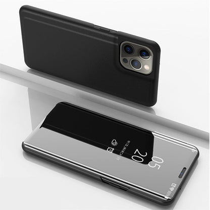 Plated Mirror Horizontal Flip Leather Case with Holder, For iPhone 13, For iPhone 13 Pro, For iPhone 13 Pro Max, For OnePlus Nord 2 5G, For OnePlus N200 5G