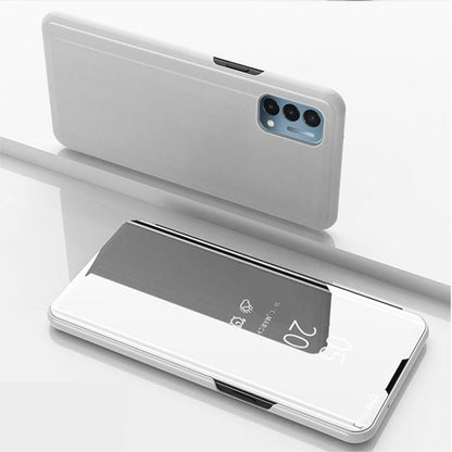 Plated Mirror Horizontal Flip Leather Case with Holder, For iPhone 13, For iPhone 13 Pro, For iPhone 13 Pro Max, For OnePlus Nord 2 5G, For OnePlus N200 5G