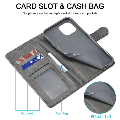 LC.IMEEKE Calf Texture Horizontal Flip Leather Case with Holder & Card Slots & Wallet, For iPhone 13 mini, For iPhone 13, For iPhone 13 Pro, For iPhone 13 Pro Max