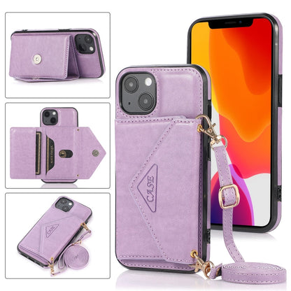 Multi-functional Cross-body Card Bag TPU+PU Back Cover Case with Holder & Card Slot & Wallet, For iPhone 13 mini, For iPhone 13, For iPhone 13 Pro, For iPhone 13 Pro Max
