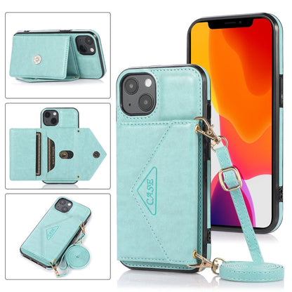 Multi-functional Cross-body Card Bag TPU+PU Back Cover Case with Holder & Card Slot & Wallet, For iPhone 13 mini, For iPhone 13, For iPhone 13 Pro, For iPhone 13 Pro Max