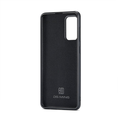 DG.MING M1 Series 3-Fold Multi Card Wallet  Back Cover Shockproof Case with Holder Function, For Samsung Galaxy S20
