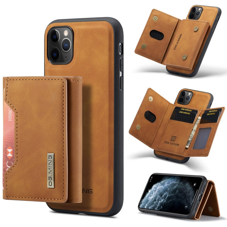 DG.MING M2 Series 3-Fold Multi Card Bag + Magnetic Back Cover Shockproof Case with Wallet & Holder Function, For iPhone 11, For iPhone 11 Pro, For iPhone 11 Pro Max