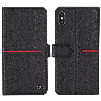 GEBEI Top-grain Leather Horizontal Flip Protective Case with Holder & Card Slots & Wallet & Photo Frame, For iPhone 11, For iPhone 11 Pro, For iPhone 11 Pro Max, For iPhone XS / X, For iPhone XR, For iPhone XS Max