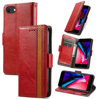CaseNeo Business Splicing Dual Magnetic Buckle Horizontal Flip PU Leather Case with Holder & Card Slots & Wallet, For iPhone 6, For iPhone 7 / 8 / SE(2020), For iPhone 13, For iPhone 13 Pro Max