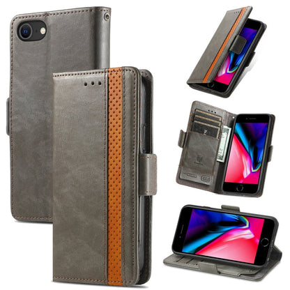 CaseNeo Business Splicing Dual Magnetic Buckle Horizontal Flip PU Leather Case with Holder & Card Slots & Wallet, For iPhone 6, For iPhone 7 / 8 / SE(2020), For iPhone 13, For iPhone 13 Pro Max