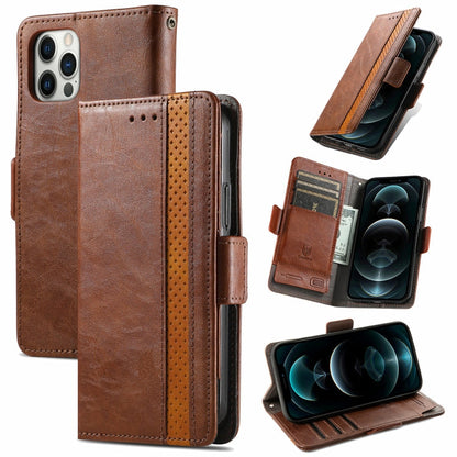 CaseNeo Business Splicing Dual Magnetic Buckle Horizontal Flip PU Leather Case with Holder & Card Slots & Wallet, For iPhone 6, For iPhone 7 / 8 / SE(2020), For iPhone 13, For iPhone 13 Pro Max
