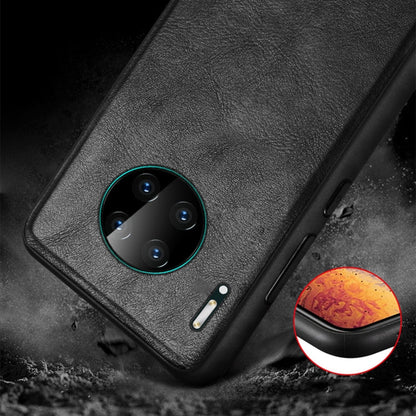 SULADA Shockproof TPU + Handmade Leather Protective Case, For Huawi Mate 30, For Huawi Mate 30 Pro, For Galaxy Note 10+