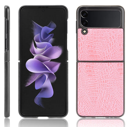 Shockproof Crocodile Texture PC + PU Case, For Google Pixel 5a 5G, For Samsung Galaxy Z Flip3 5G, For Samsung Galaxy Z Fold3 5G