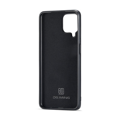 DG.MING M1 Series 3-Fold Multi Card Wallet + Magnetic Back Cover Shockproof Case with Holder Function, For Samsung Galaxy A22 4G