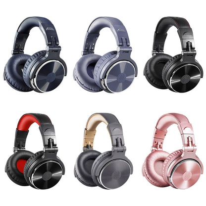 OneOdio Pro-10 Head-mounted Noise Reduction Wired Headphone with Microphone, Black Red, Grey Blue, Blue, Rose Gold