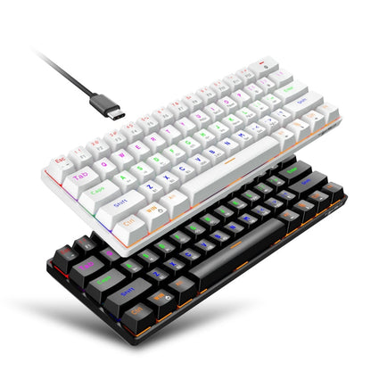 HXSJ L800 61 Keys Bluetooth 5.0 / 2.4G Wireless / Type-C Wired Three Modes Blue Shaft Mechanical Keyboard