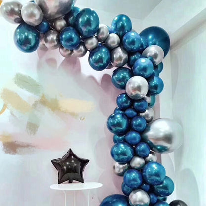 50 PCS DIY Latex Balloons Modeling Tool Plastic Balloon Chain Tie Knob Tool Birthday Party Wedding Decoration Supplies, Length: 5m, 50 PCS