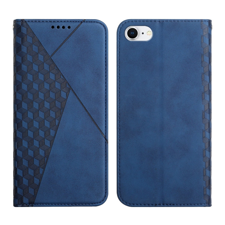 Diamond Pattern Splicing Skin Feel Magnetic Horizontal Flip Leather Case with Card Slots & Holder & Wallet, For iPhone XS Max, For iPhone SE 2022 / SE 2020 / 7 / 8 / 6, For iPhone 7 Plus / 8 Plus