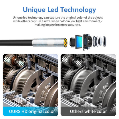 Y17 5MP 12mm Dual-lens HD Autofocus WiFi Industrial Digital Endoscope Zoomable Snake Camera, 3.5m Hard Cable, 5m Hard Cable, 10m Hard Cable