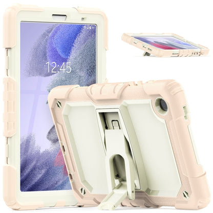 Shockproof Colorful Silica Gel + PC Protective Case with Holder & Shoulder Strap, For iPad 10.2 2021 / 2020 / 2019, For Samsung Galaxy A7 Lite T220 / T225