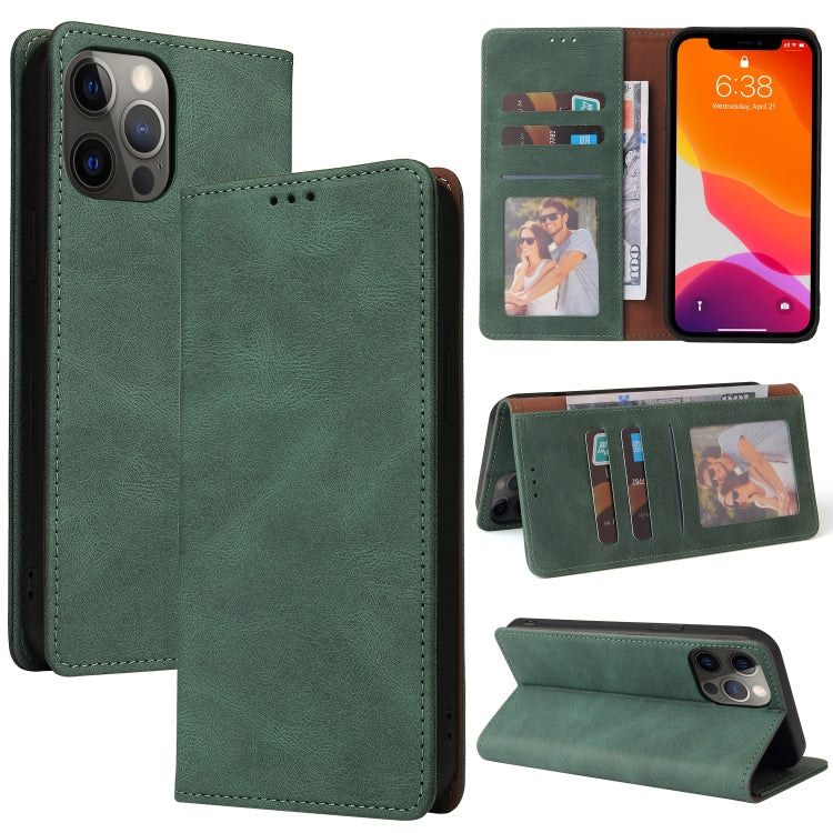 Simple Suction Closure Horizontal Flip Leather Case with Holder & Card Slot & Wallet, For iPhone 13 Pro Max, For iPhone 13 Pro, For iPhone 13, For iPhone 13 mini, For iPhone 12 Pro Max, For iPhone 12 / 12 Pro