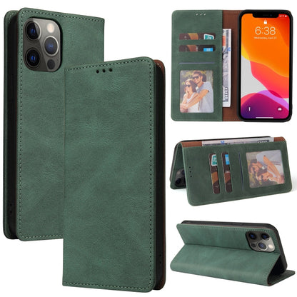 Simple Suction Closure Horizontal Flip Leather Case with Holder & Card Slot & Wallet, For iPhone 13 Pro Max, For iPhone 13 Pro, For iPhone 13, For iPhone 13 mini, For iPhone 12 Pro Max, For iPhone 12 / 12 Pro