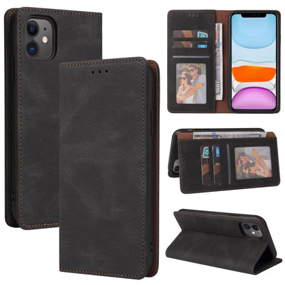 Simple Suction Closure Horizontal Flip Leather Case with Holder & Card Slot & Wallet, For iPhone 12 mini, For iPhone 11 Pro Max, For iPhone 11 Pro, For iPhone 11