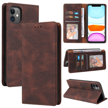 Simple Suction Closure Horizontal Flip Leather Case with Holder & Card Slot & Wallet, For iPhone 12 mini, For iPhone 11 Pro Max, For iPhone 11 Pro, For iPhone 11