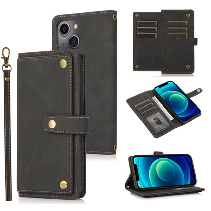 PU + TPU Horizontal Flip Leather Case with Holder & Card Slot & Wallet & Lanyard, For iPhone 12 mini, For iPhone 12 / 12 Pro, For iPhone 12 Pro Max, For iPhone 13 mini
