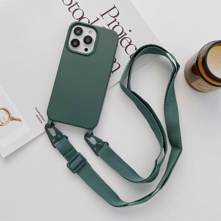 Elastic Silicone Protective Case with Wide Neck Lanyard, For iPhone 13, For iPhone 13 Pro, For iPhone 13 Pro Max