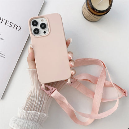 Elastic Silicone Protective Case with Wide Neck Lanyard, For iPhone 12 / 12 Pro, For iPhone 11, For iPhone 11 Pro, For iPhone 13 mini, For iPhone 12 Pro Max