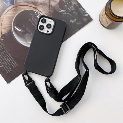 Elastic Silicone Protective Case with Wide Neck Lanyard, For iPhone 12 / 12 Pro, For iPhone 11, For iPhone 11 Pro, For iPhone 13 mini, For iPhone 12 Pro Max