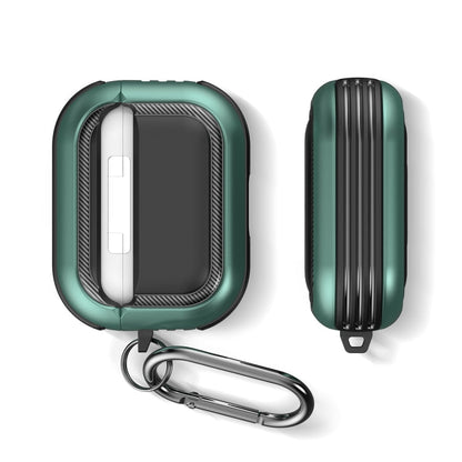 Wireless Earphones Shockproof TPU + PC Protective Case with Carabiner, For AirPods Pro