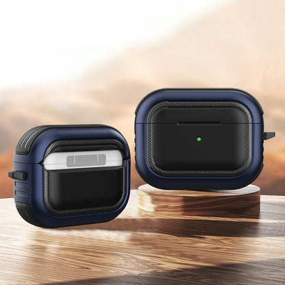 Wireless Earphones Shockproof TPU + PC Protective Case with Carabiner, For AirPods Pro